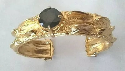 Rare Matthew Campbell Laurenza Crocodile 18k Gold Plated And Hematite Bracelet • $450