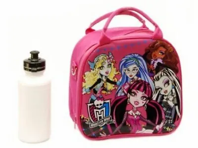Monster High Pink Lunch Bag With Water Bottle For Kids Monster High Lunch Pale • $17.99