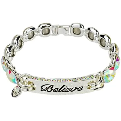 Kirks Folly   BELIEVE IN THE MAGIC BRACELET Sterling Silvertone • $52.95