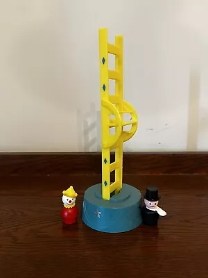 VTG Fisher Price Little People Play Family Circus Ladder Stand Clown Magician • $15