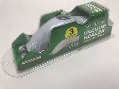 $11.89 • Buy Kitchen Advance Seal N Fresh Handheld Vacuum Sealer System And 3 Reuseable Bags