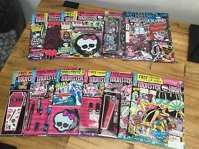 2012-13 Monster High Doll Collector Magazines Comics Poster Toys 1-4 / 6-12 & 17 • $746.73