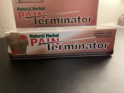 2 Packs Of Pain Terminator Herbal Cream Tube 1.77 Oz (50 Gm) By Golden Sunshine • $80