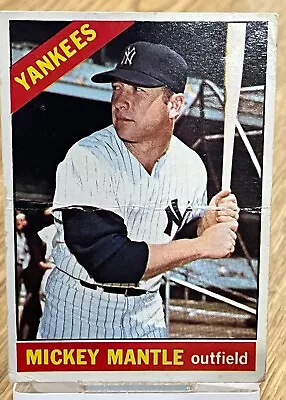 1966 Topps Mickey Mantle • $51