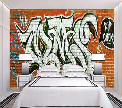 £69.79 • Buy Nice Graffiti Wall 3D Full Wall Mural Photo Wallpaper Printing Home Kids Decor