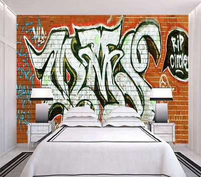 £69.79 • Buy Nice Graffiti Wall 3D Full Wall Mural Photo Wallpaper Printing Home Kids Decor