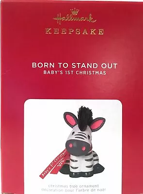 2021 Hallmark Ornament BORN TO STAND OUT BABY'S FIRST CHRISTMAS ZEBRA - NMIB • £15.23