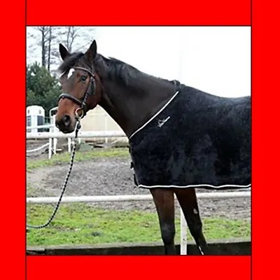 BNWT - HORSE RUG - Sherpa Fleece - Back Seam 135cm - BLACK - 6'0 - 72  - 185cm • £17