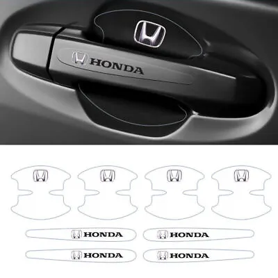 8pcs Invisible Car Door Handle Scratches Sticker Protector Film Decal For Honda • $12.99