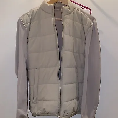 Men’s Zara Bomber Jacket Beige Size Small • £15
