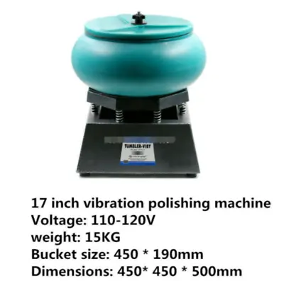 10 12 17 Vibratory Tumbler Polisher Vibrating Tumbler Polishing Machine110V 220V • $769.99