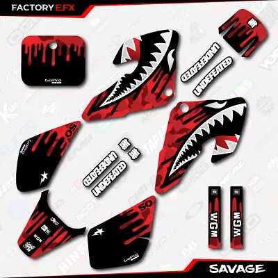 Red Savage Camo Racing Graphics Kit Fits Honda 2000-2003 XR50 XR 50 00-03 • $44.99