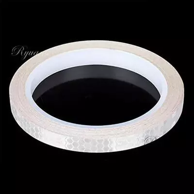 White 8M Reflective Tape Adhesive Sticker Strip Glow In The Dark Bike Car Truck • $6.98