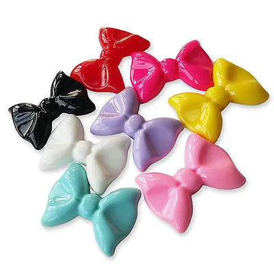 Classic Bowknot BOWS Flatback Cabochons Kawaii Embellishments Decoden Charms DIY • £1.79