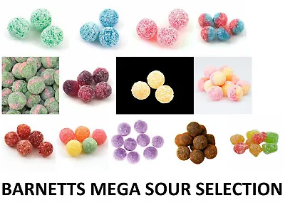 100g Barnetts MEGA SOURS Super Sour Hard Boiled Candy Sweets - Different Flavors • £4.98