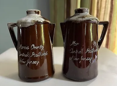 Morris County Central Railroad Souvenir Coffee Pot Salt And Pepper Shakers • $9