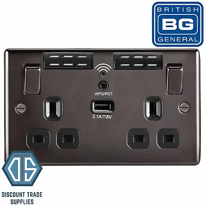£39.99 • Buy BG Nexus Metal Black Nickel Switches & Sockets Full Range Free P&P