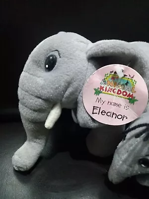 My Animal Kingdom- Grey Plush Elephants  Eleanor & Baby  Deagostini.  • £3.50