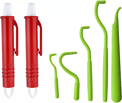 EasyULT 7Pcs Tick Remover Tool Tick Remover Kit With Set Of 5 Tick Hook 2 Tic • £3.98