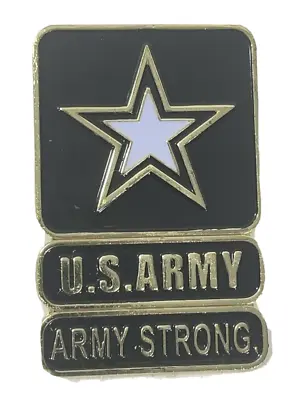 U. S. Army Pin Army Strong Lapel Hat Black White Gold Star Enamel Lot (10) • $80