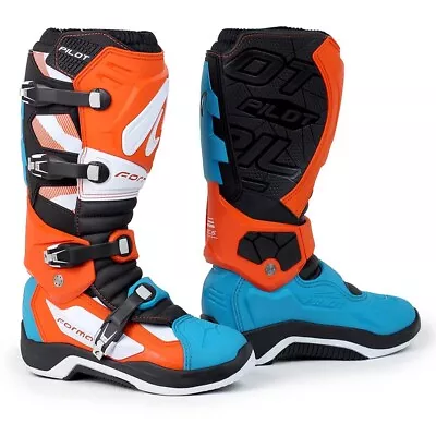 Motocross Boots | Forma Pilot Boots Orange For Offroad Tech Motorcycle Mx Dirt • $199