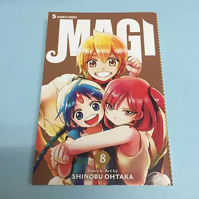 Magi The Labyrinth Of Magic Volume 8 Manga English Shinobu Ohtaka • $60
