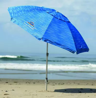 Tommy Bahama 8' Beach Umbrella W/ Tilt  BLUE • $51.49