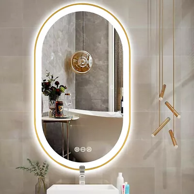 800-1200MM Oval LED Bathroom Mirror Demist LED Dimmable Vertically/Horizontally • $236.91