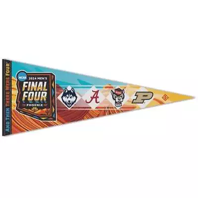 2024 Men's Final Four Pennant 12X30 UConn Alabama North Carolina State Purdue • $19.99