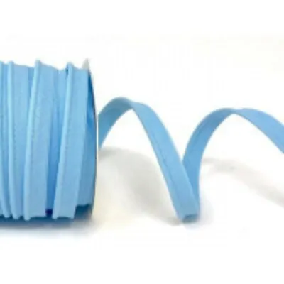 10mm Baby Blue Poly Cotton Flanged Piping Cord • £2