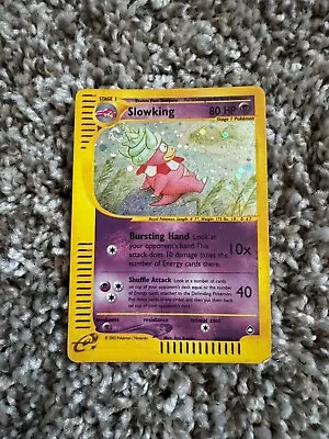 Pokemon TCG Aquapolis Slowking H22/H32 Holo With Swirl • $26