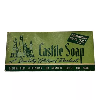 Vtg CASTILLE SOAP Oletyme Products Advertising Display Box Only / Prop  No Soap • $16.77