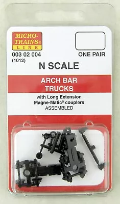N Scale Arch Bar Trucks  W/Long Extension Couplers (1 Pair) - MTL #00302004 • $5.20