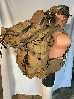 USMC FILBE Coyote Complete BackPack Rucksack Field Pack + Assualt Pack & Pouches • $299.99