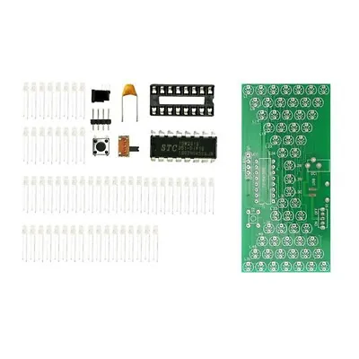 2X(Funny Electric Production Kits With LED Lamp Layer PCB Board 84X40mm U8T8) • £8.22