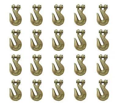 20 Pack G70 3/8  Clevis Grab Hooks Tow Chain Hook Flatbed Truck Trailer Tie Down • $79.99