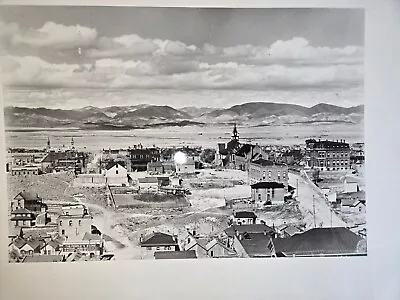 C  1890's Photo Wide View Of Helena Montana Looking North The Peoples Store Prnt • $17.95