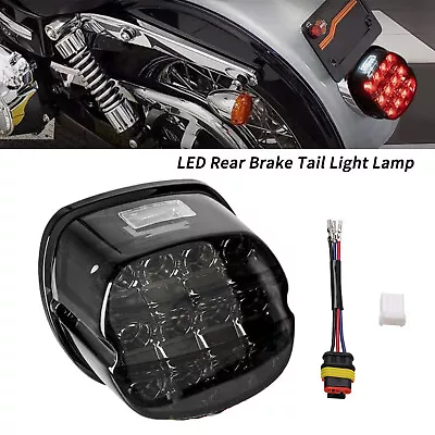 $28.98 • Buy LED Rear Brake Tail Light Smoke Lens For Harley Dyna Electra Road Glide V-Rod
