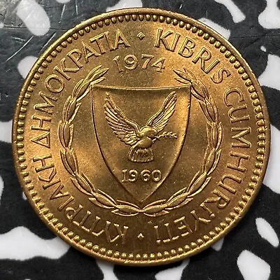 1974 Cyprus 5 Mils (3 Available) High Grade! Beautiful! (1 Coin Only) • $4