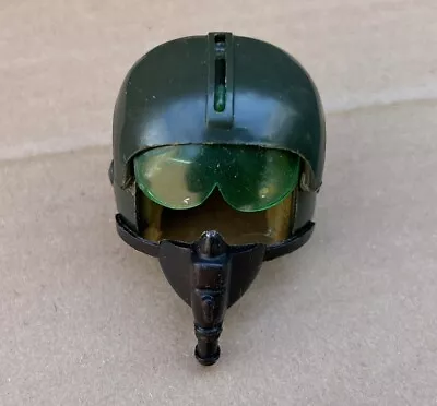 Vintage Action Man ~ Green Helicopter Pilot Helmet With Goggles And Face Mask • £18