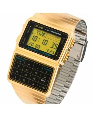 Casio Mens Watch Retro Digital Calculator Databank DBC611/DBC611G UK Seller New • £79.99