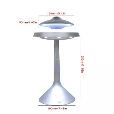 UFO Magnetic Levitation Floating Light LED Table Lamp Wired Bluetooth Speaker • $106.18