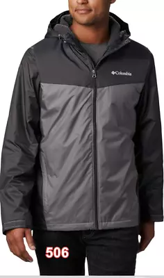 Columbia Men's Glennaker Sherpa Lined Jacket Shark City Grey M • $63.99