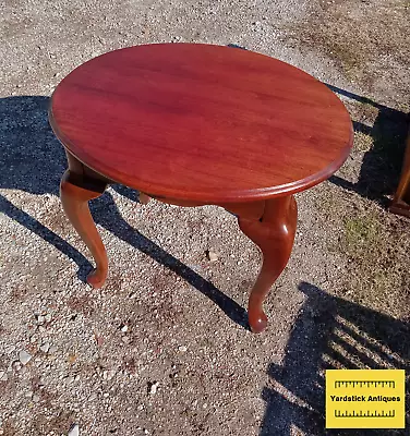 Oval Cherry End Table (JLC-ET49) • $349