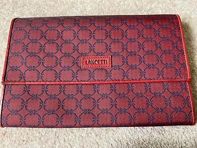 LANCETTI Leathwr And Fabric Large Wallet Purse • £5