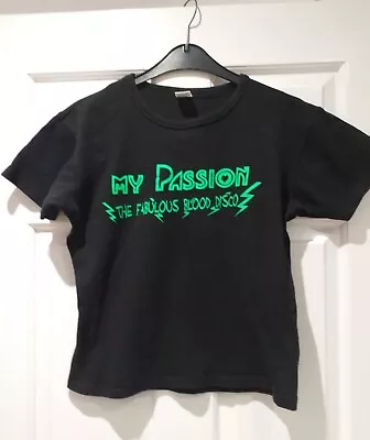 00s Y2K Emo Scene Graphic My Passion Black Green Band Baby Tshirt Ladies Medium • £7.99