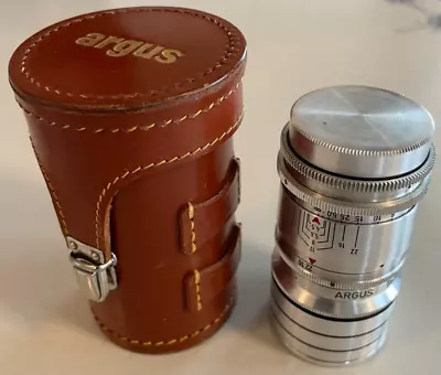 Argus Tele-Sandmar 100mm F4.5 Telephoto Lens For C3 W/ Leather Case NO. 26793 • $67.50