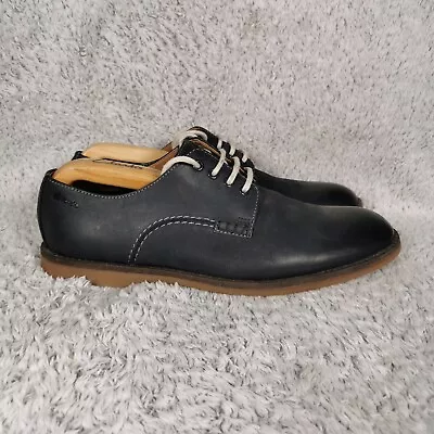 Clarks Shoes Mens Uk 8 Blue Soft Leather Derby Farli Walk • £39.99