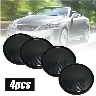 £14.18 • Buy 4Pcs 60mm Black Car Wheel Center Caps Tyre Rim Hub Cap Covers Set Accessories