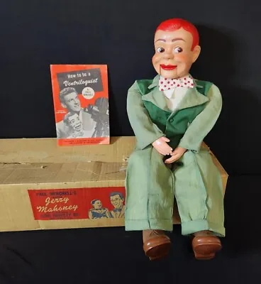 JERRY MAHONEY Ventriloquist Dummy Puppet Figure Doll Paul Winchell Vintage 1950s • $209.95